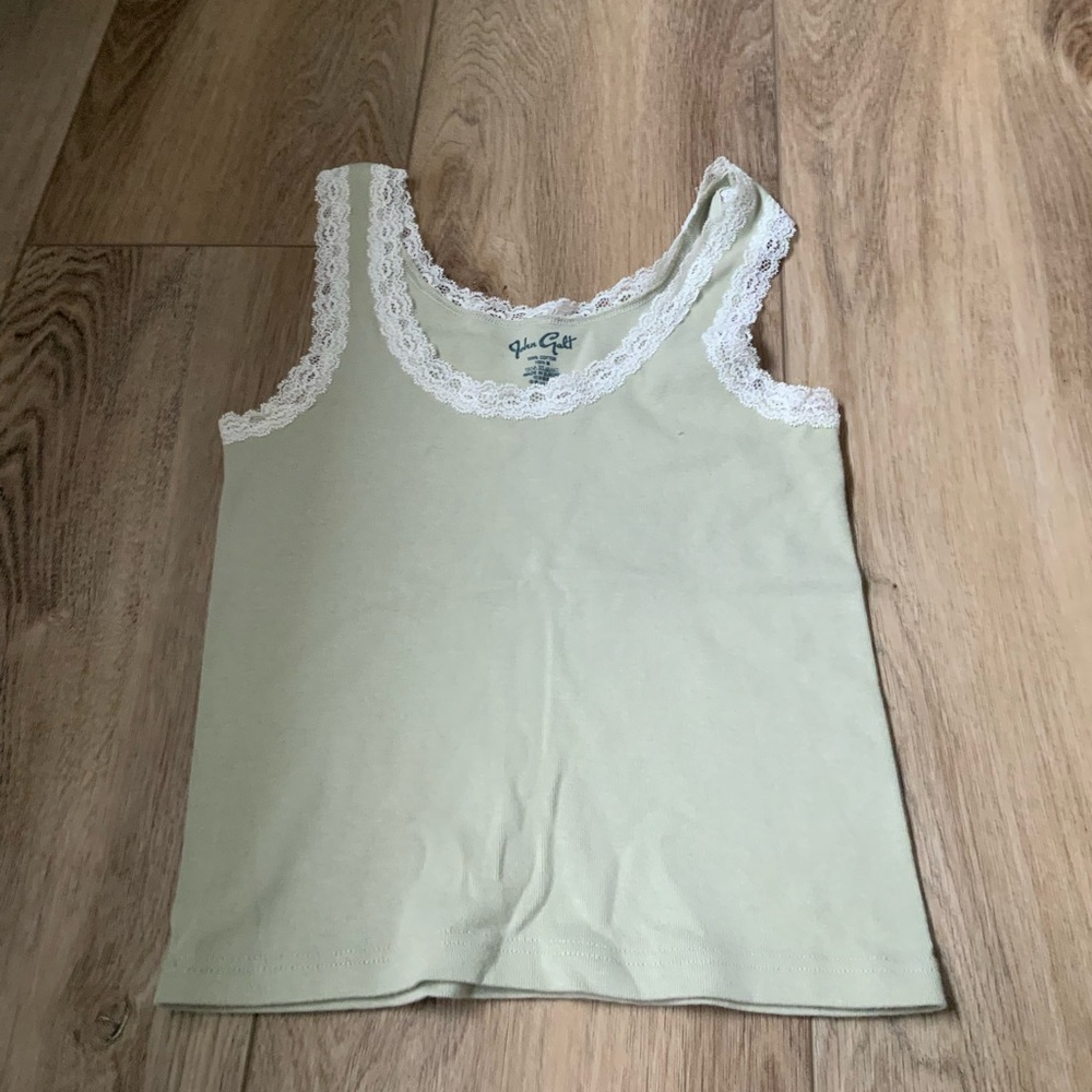 Sage Green Lace Tank